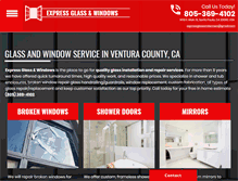 Tablet Screenshot of expressglassandscreen.com